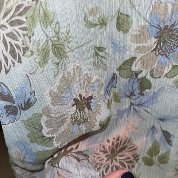 KUT From The Cloth Small Sheer Button Down Blouse - Picture 4 of 6